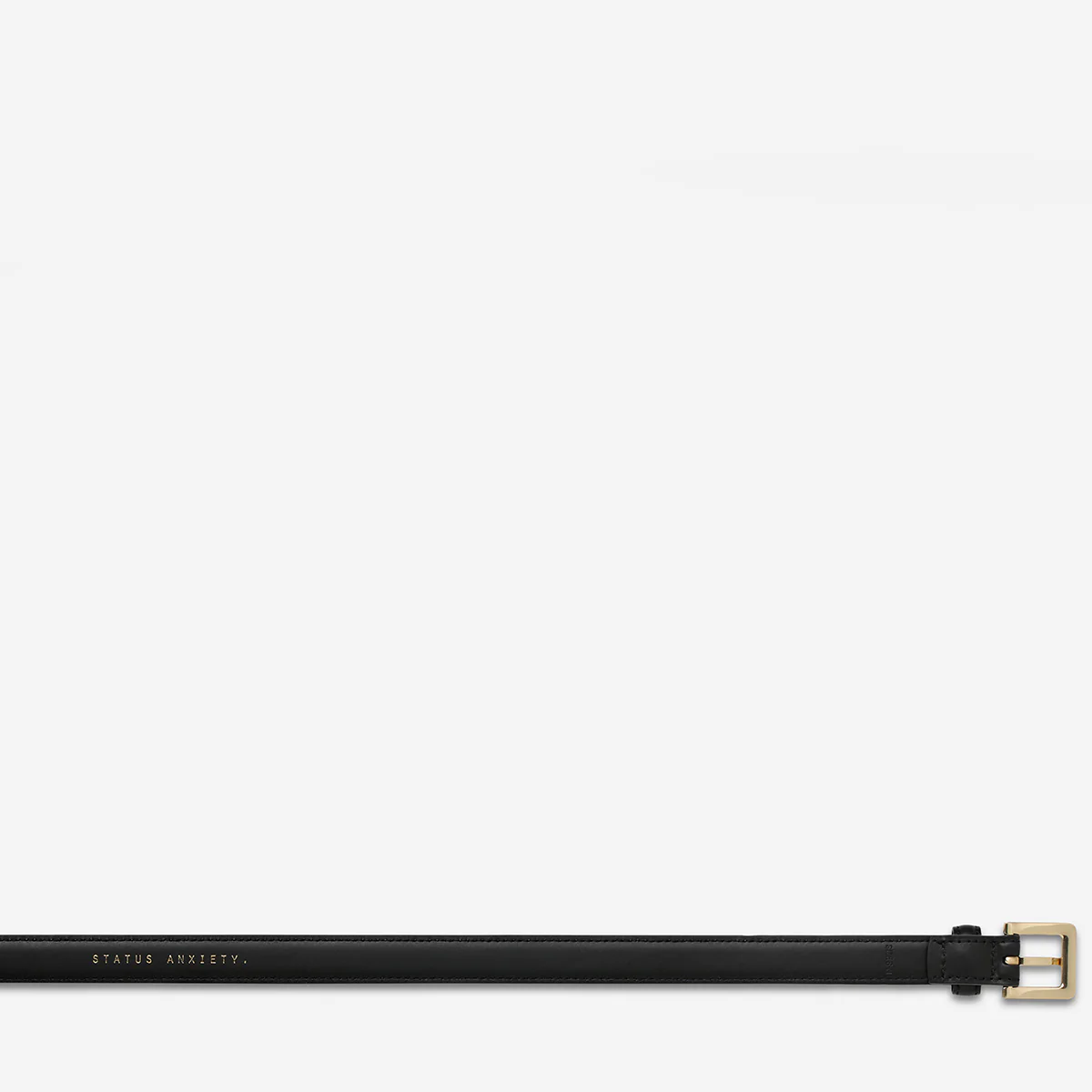 In Your Eyes Belt - Black Nappa/Gold - Image 6